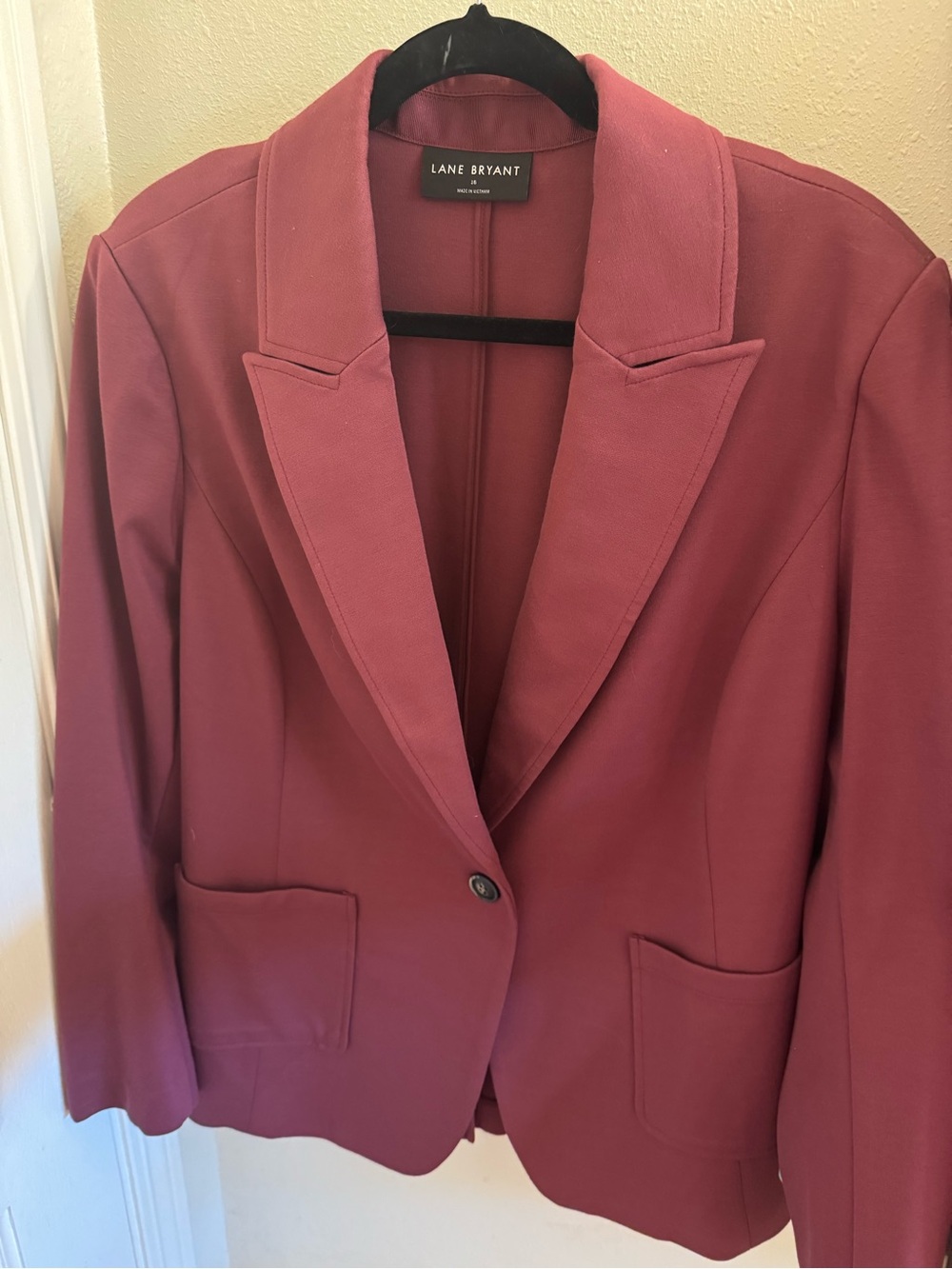 Lane Bryant Dusty Rose Single-Button Blazer